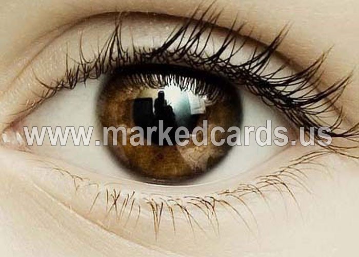 Luminous ink contact lenses for dark eyes
